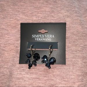 SIMPLY VERA VERA WANG BLUE DANGLY EARRINGS